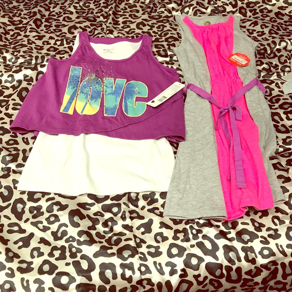 Cropped top(girls) && tanktop dress
